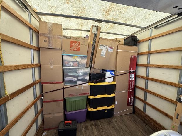 Organized packed items